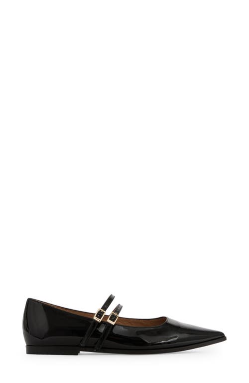 Lk Bennett Lulu Strappy Pointed Toe Flat In Black