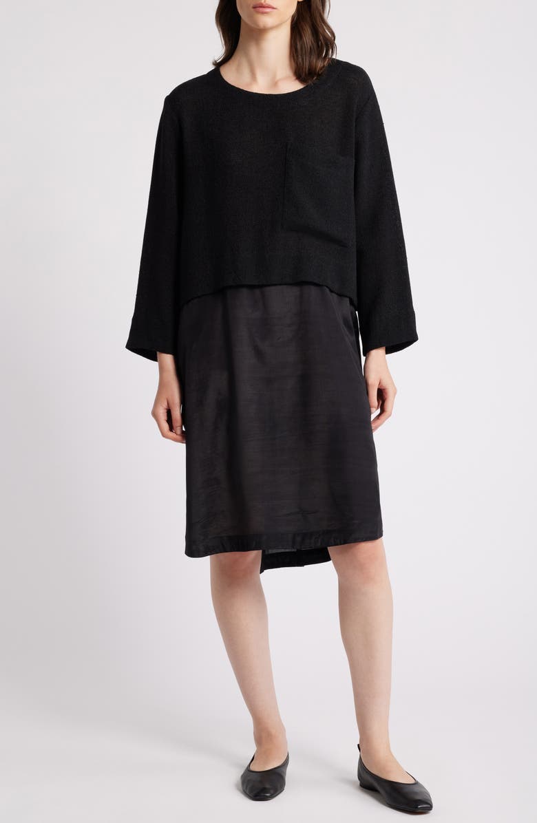 Masai Copenhagen Nonah Mixed Media Dress, Main, color, 