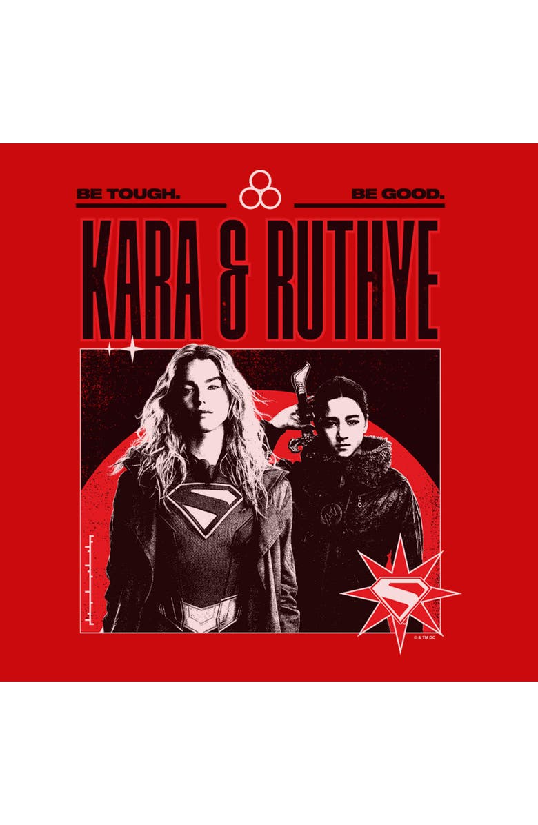 Supergirl Boy's Supergirl Kara and Ruthye  Graphic T-Shirt, Alternate, color, Red