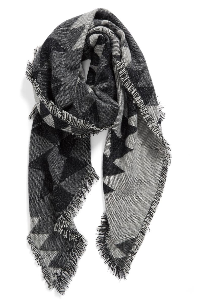 BP. Geometric Blanket Scarf, Main, color,