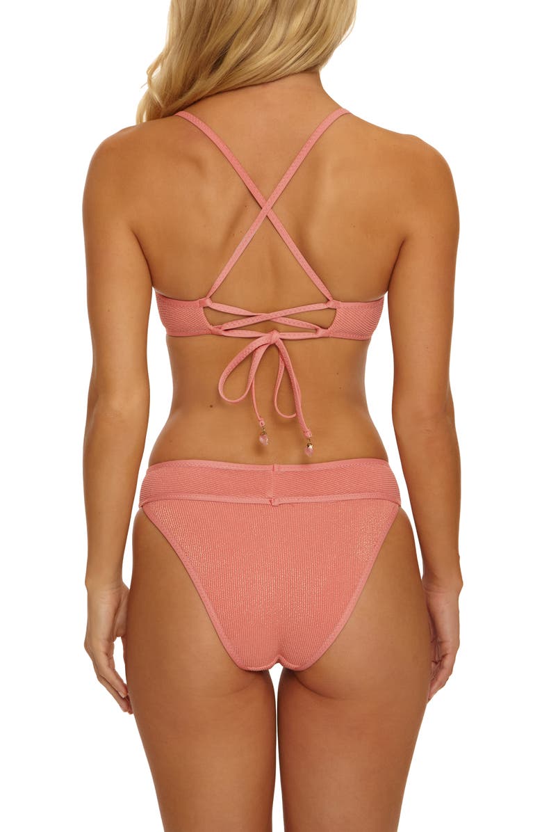 Isabella Rose Como Maui Bikini Bottoms, Alternate, color, Blush