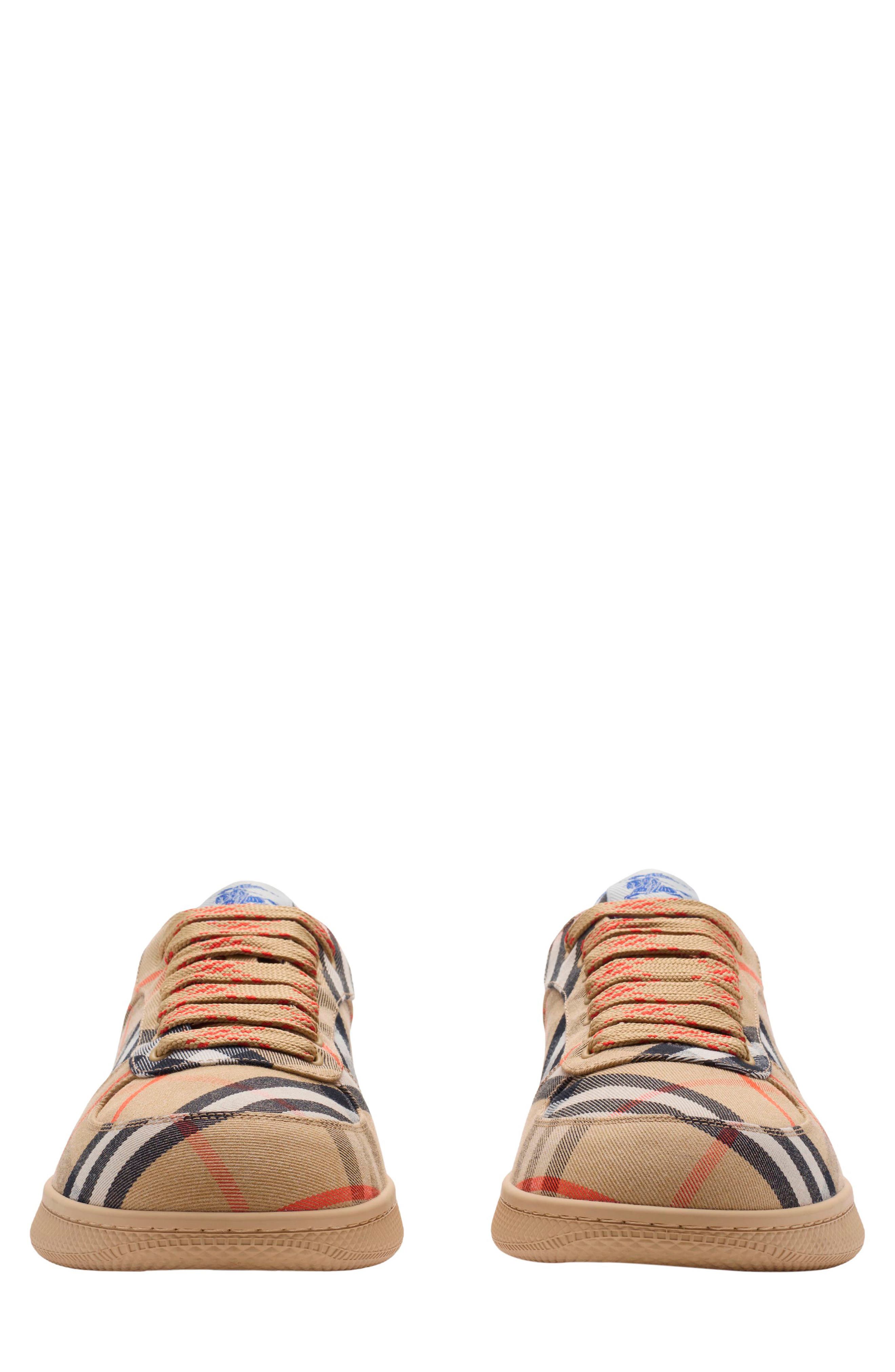 Burberry Terrace Check Sneaker, Alternate, color, Sand Ip Check