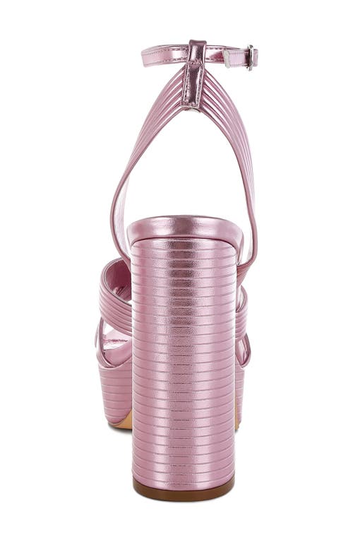 London Rag Socialiate Platform Sandal In Pink