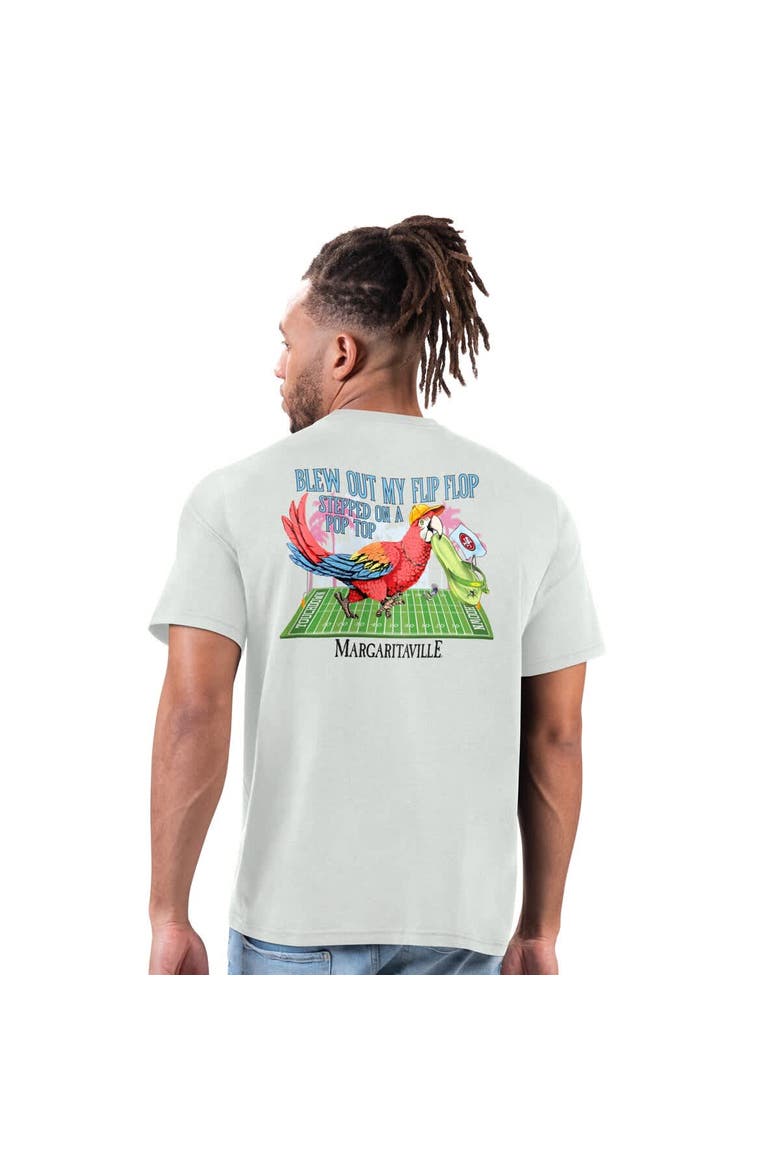 Men's Margaritaville Gray San Francisco 49ers Flip Flop T-Shirt, Alternate, color, Gray