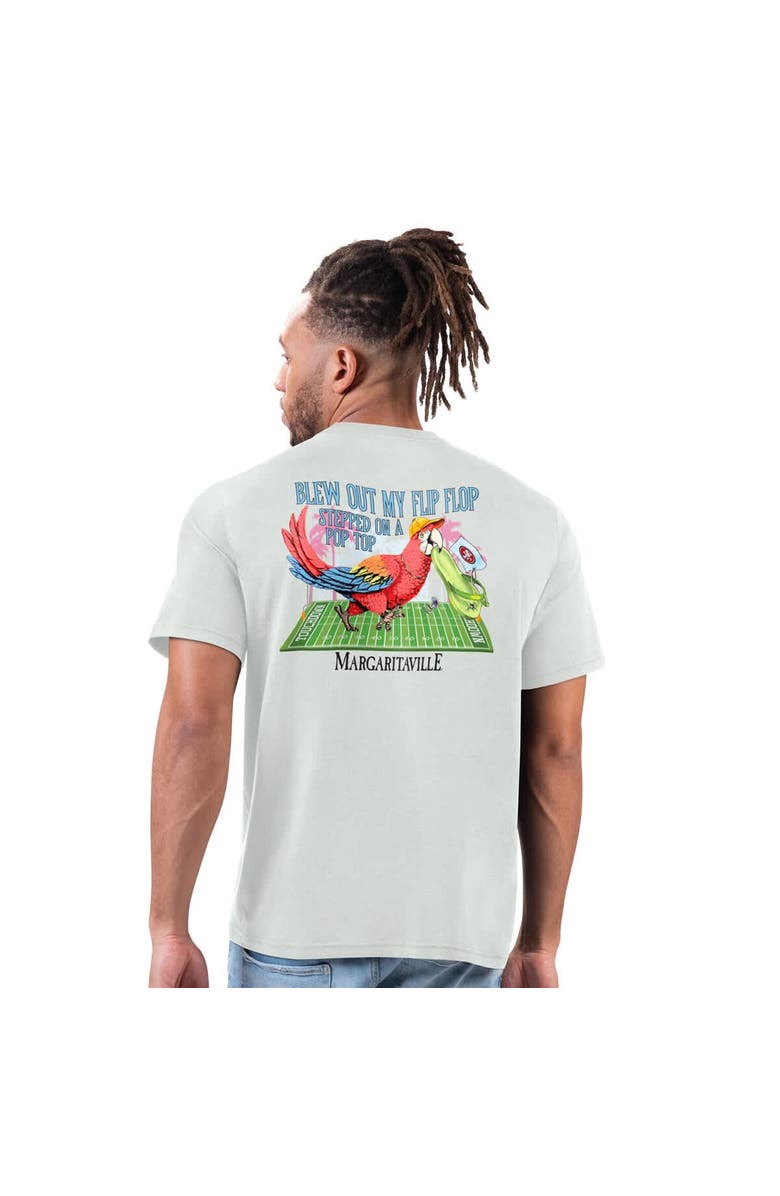 Margaritaville Men's Margaritaville Gray San Francisco 49ers Flip Flop T-Shirt, Alternate, color, Gray