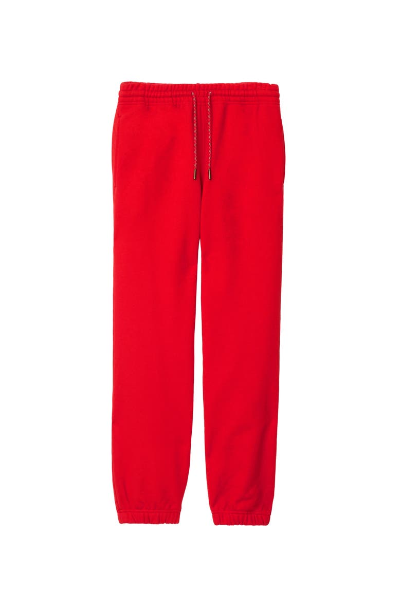 Burberry Watercolour EKD Cotton Jogging Pants, Main, color, Crayon Red