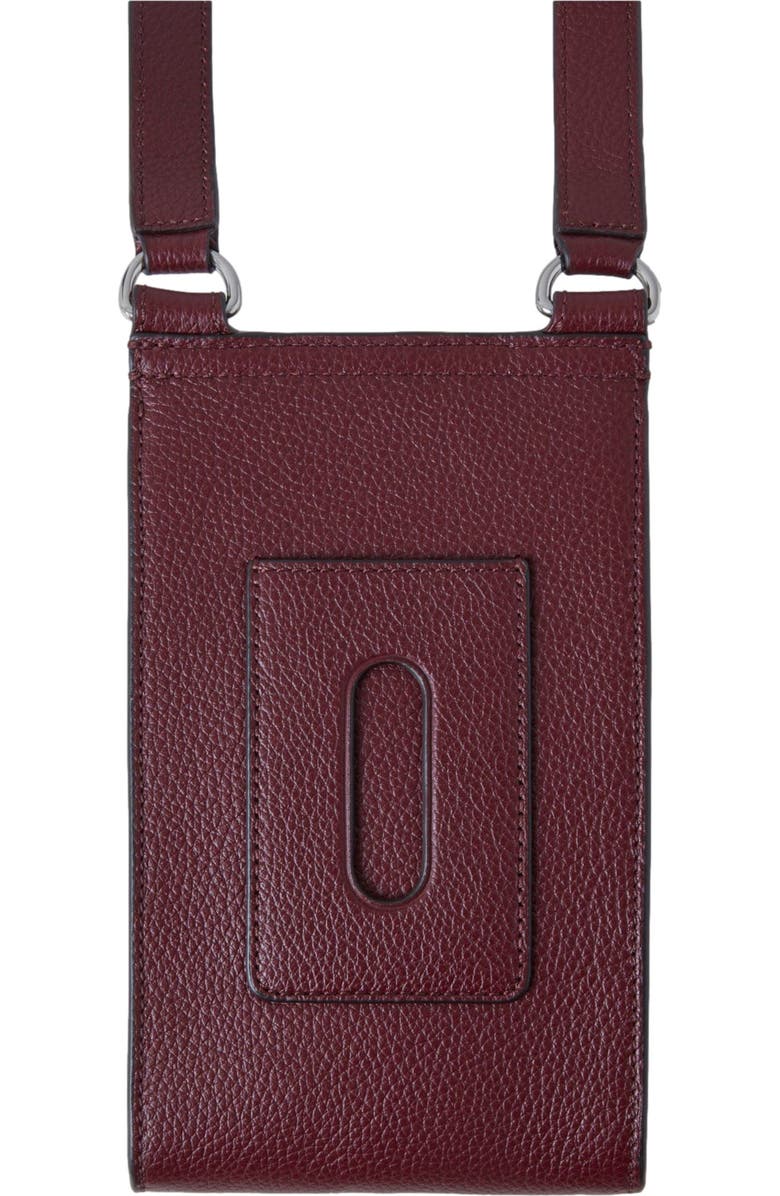 Mulberry Mini Antony Pouch Small Classic Grain, Alternate, color, Black Cherry