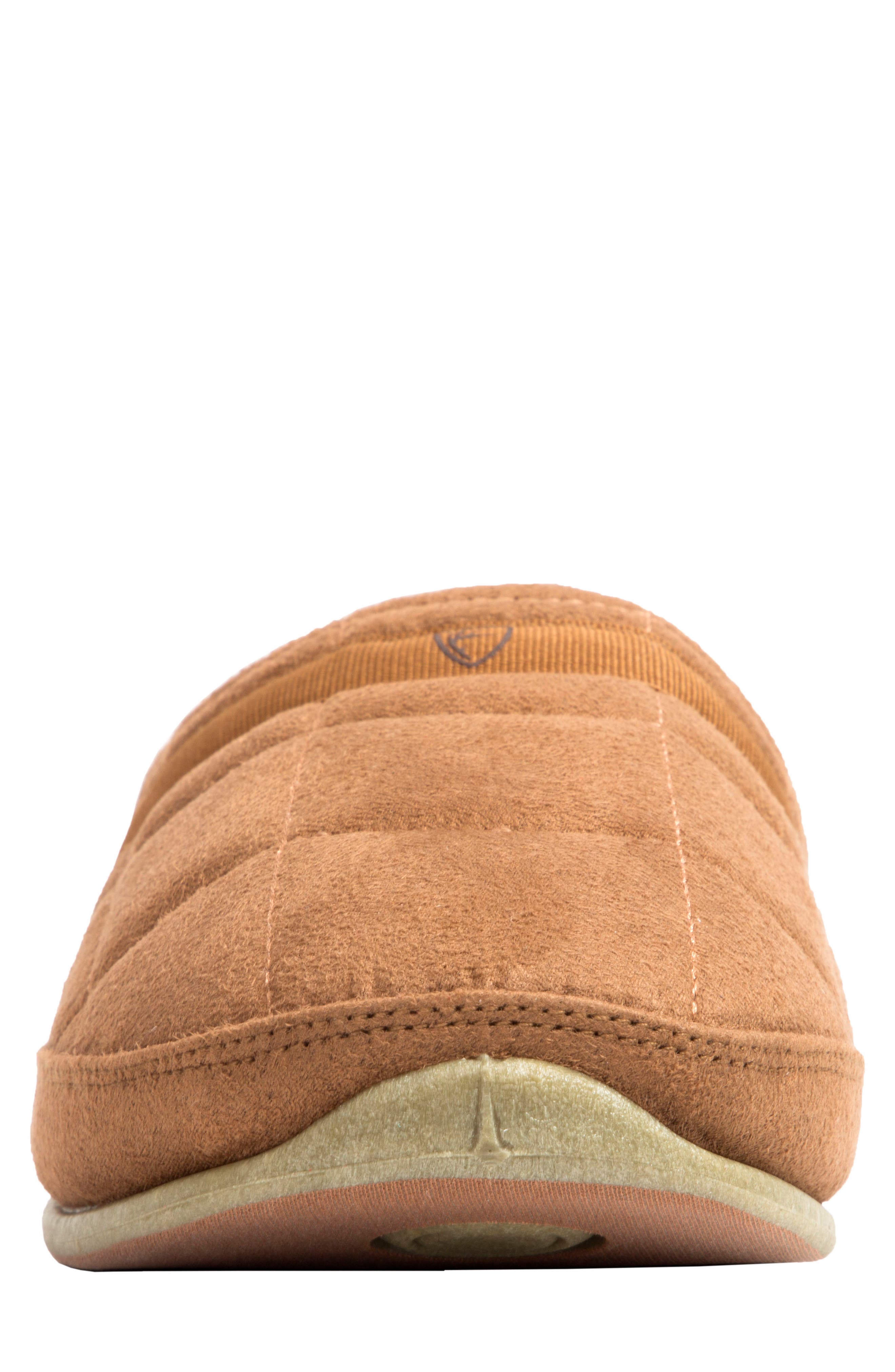 Deer Stags Glacial Scuff Slipper, Alternate, color, Chestnut