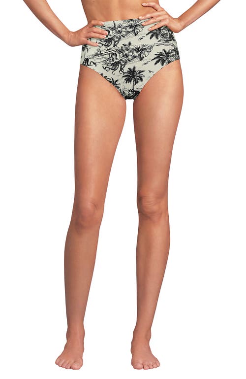 LANDS' END LANDS' END CHLORINE RESISTANT PINCHLESS HIGH WAISTED BIKINI BOTTOMS