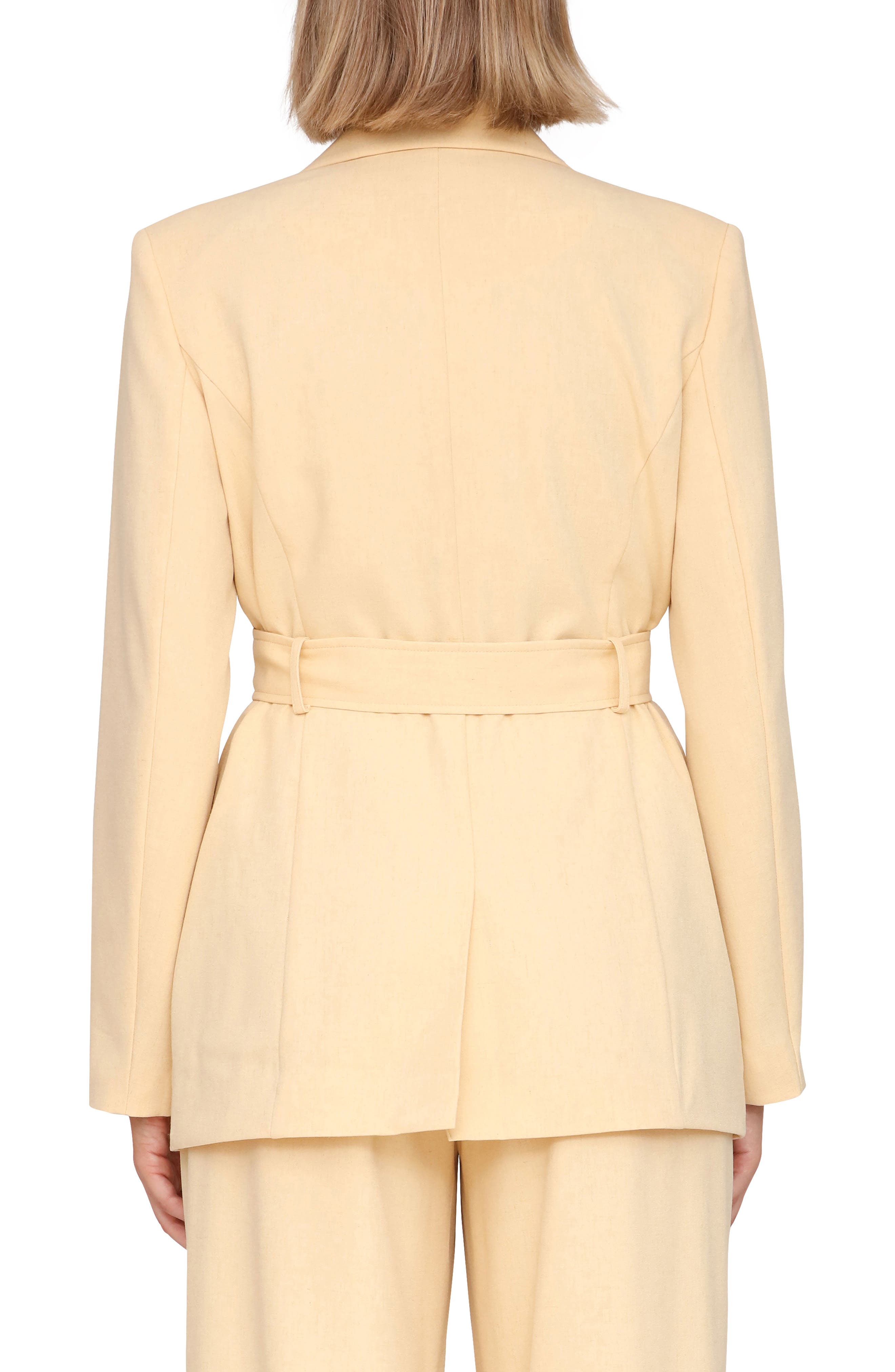 Drapey Long Belted Blazer - image 2