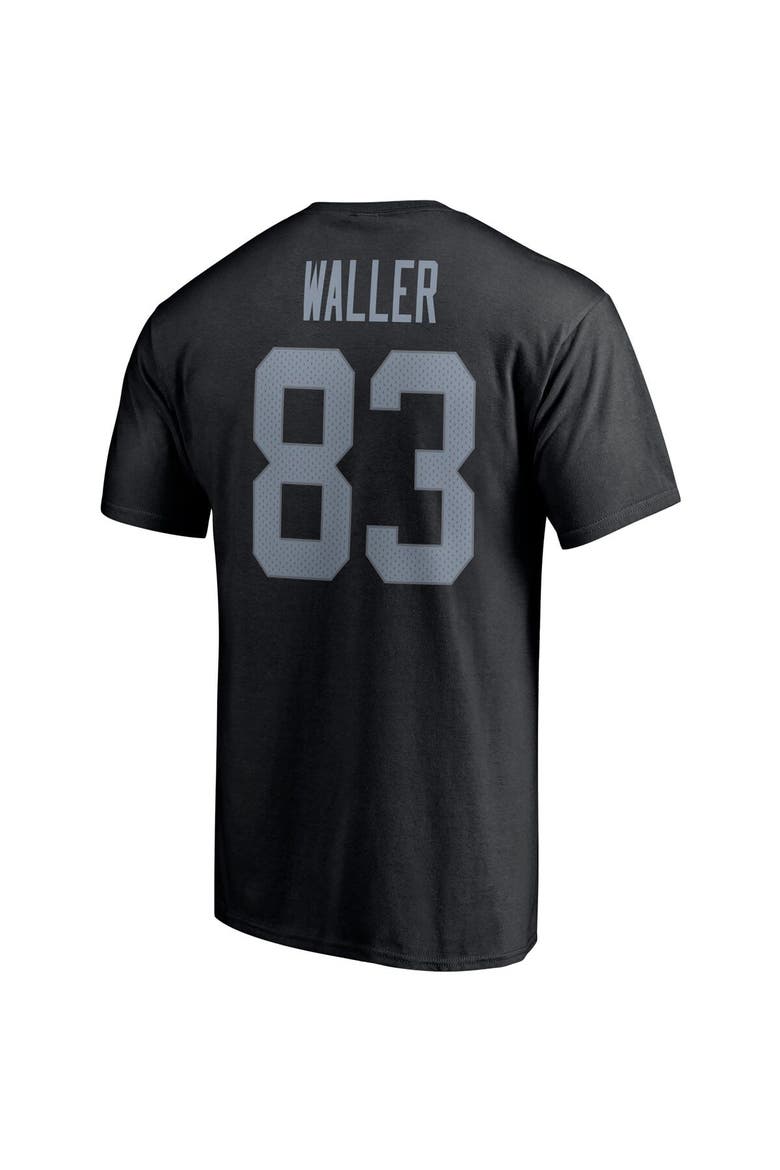 Men's Fanatics Branded Darren Waller Black Las Vegas Raiders Player Icon Name & Number T-Shirt, Alternate, color, Black