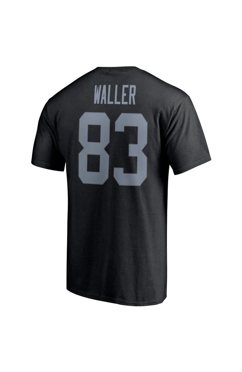 FANATICS Men's Fanatics Branded Darren Waller Black Las Vegas Raiders Player Icon Name & Number T-Shirt, Alternate, color, 
