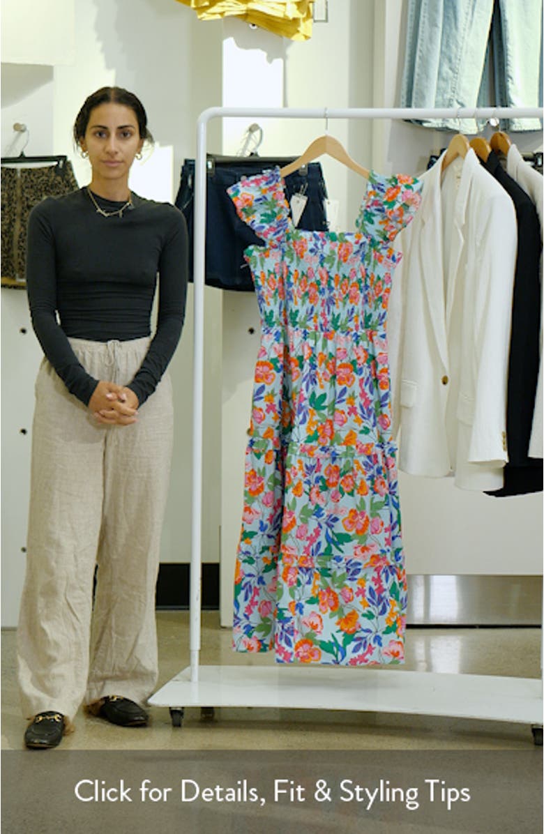 Orlena Floral Cotton Sundress, sales video thumbnail