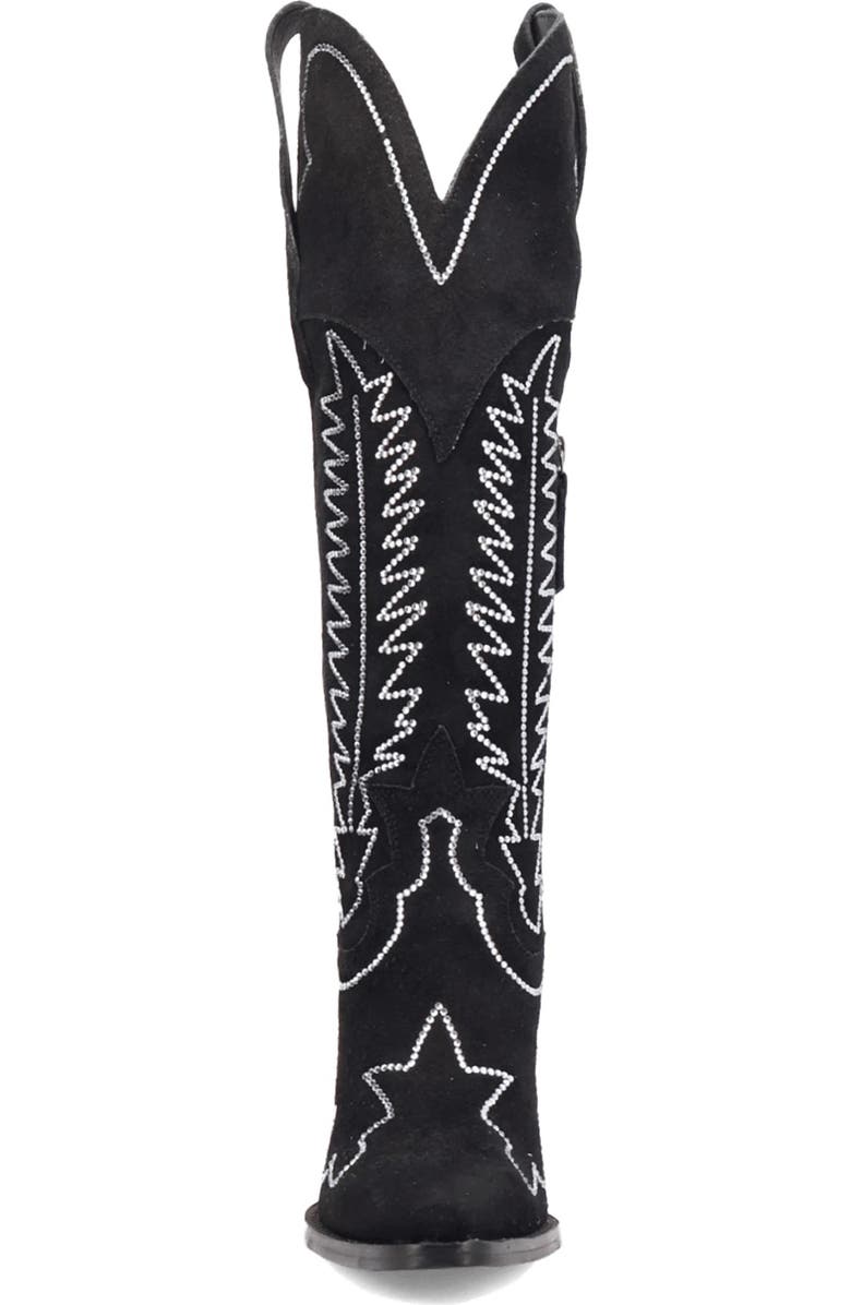Dingo Double Take Over the Knee Western Boot, Alternate, color, Black