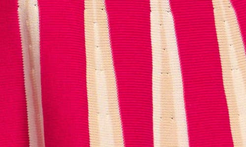 Ramy Brook Eloise Sleeveless Knit Mini Dress In Pink Petunia Stripe