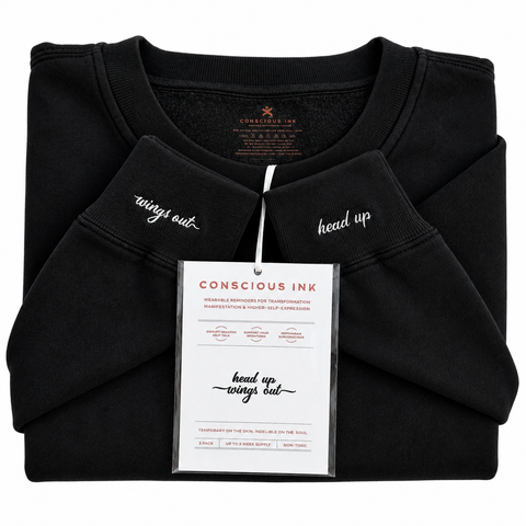 Head Up Wings Out Sweatshirt + Manifestation Kit