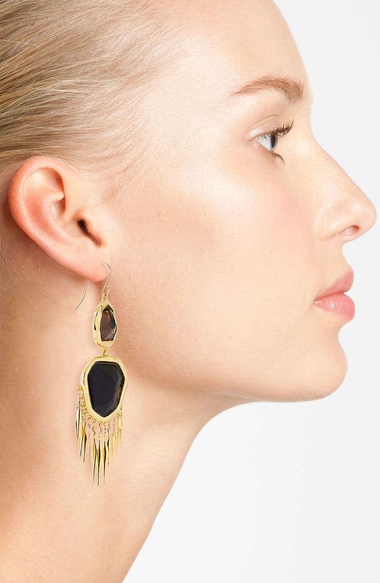 Alexis Bittar 'Miss Havisham' Large Fringe Earrings, Alternate, color, 