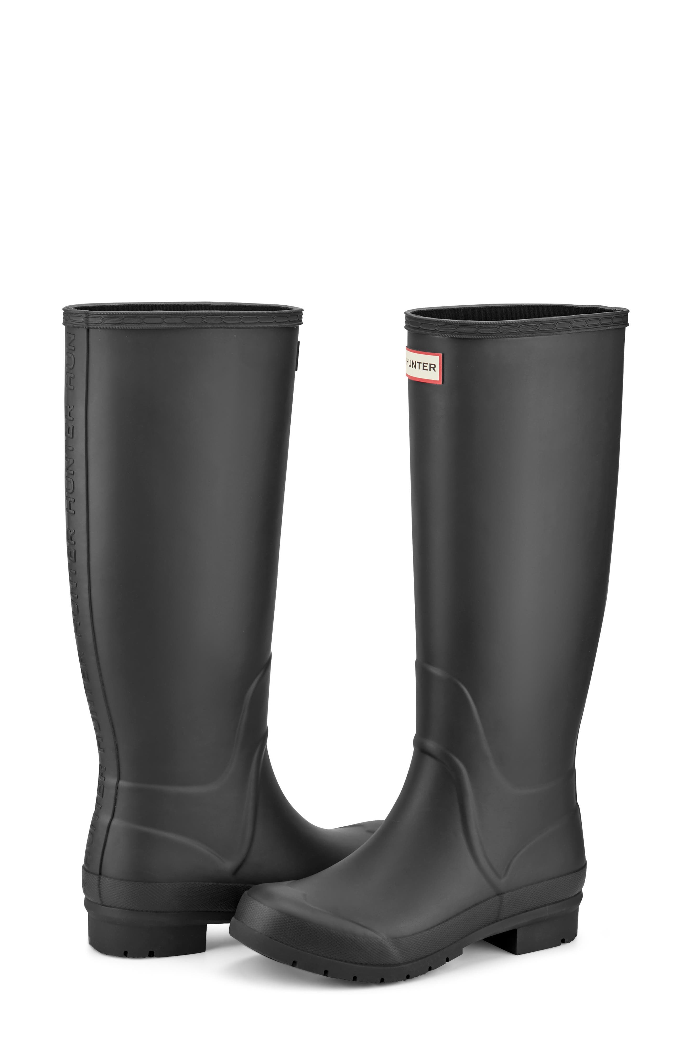 Lily Waterproof Rain Boot, Alternate, color, BLACK