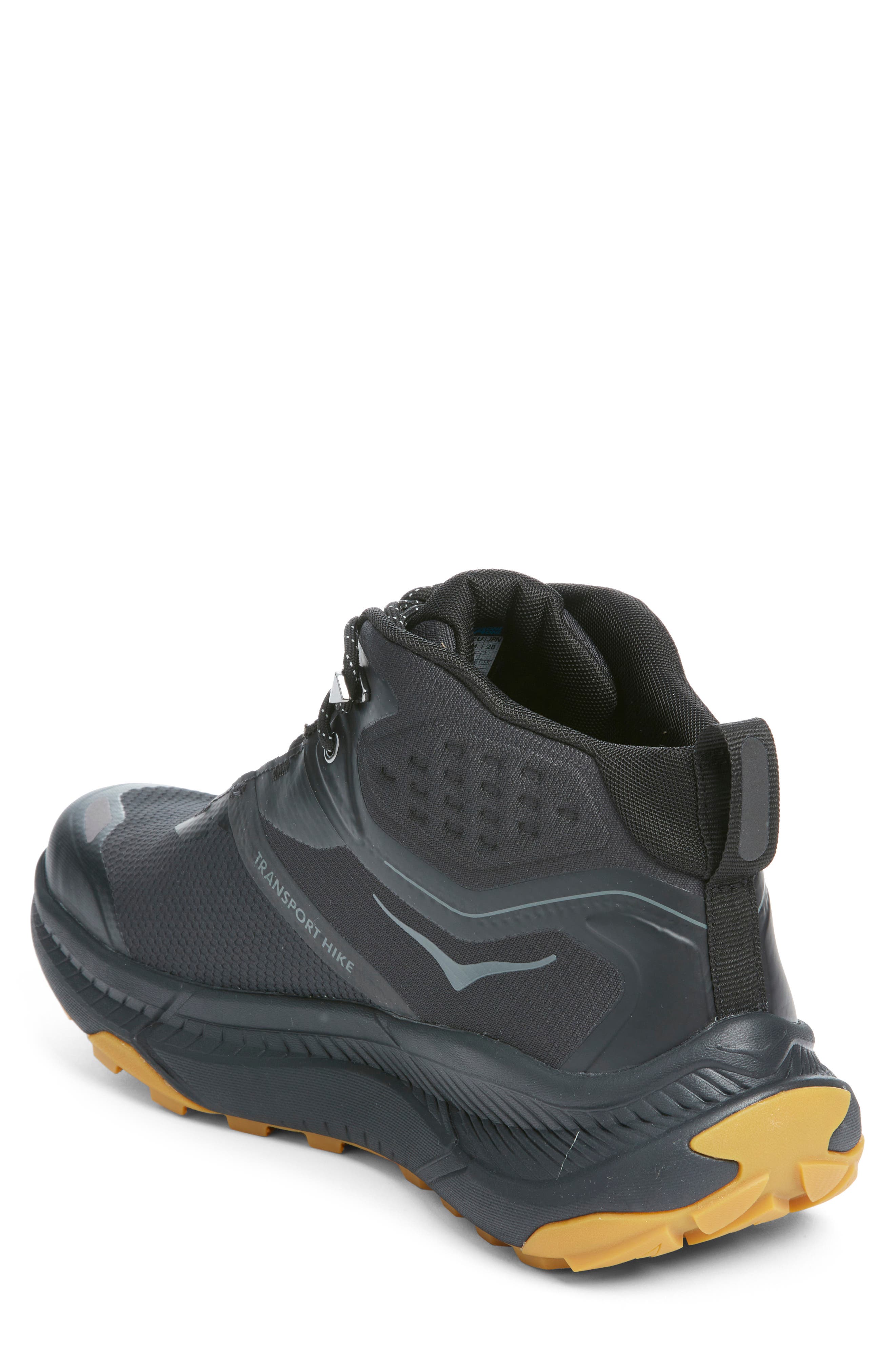HOKA Transport Chukka GORE-Tex<sup>®</sup> Waterproof Trail Shoe, Alternate, color, Black / Black