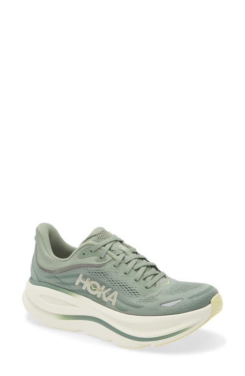Hoka M Bondi 9 Low-top Sneakers In Green