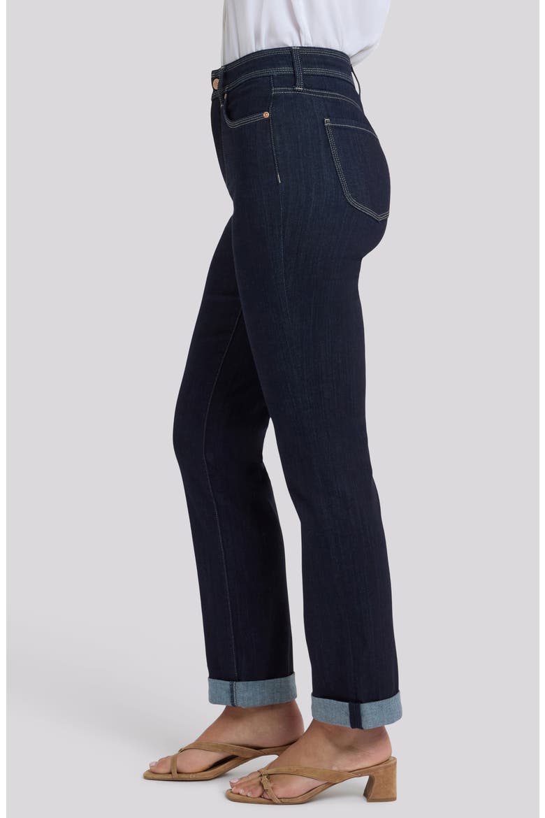 Marilyn Triple Stitch High Waist Straight Leg Jeans, Alternate, color, MORNINGTIDES