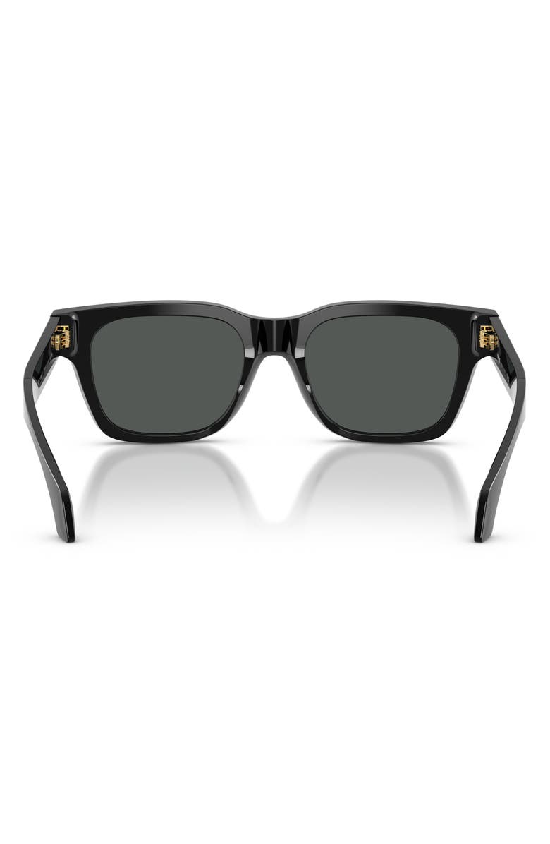 Versace 52mm Square Sunglasses, Alternate, color, Black/ Dark Grey