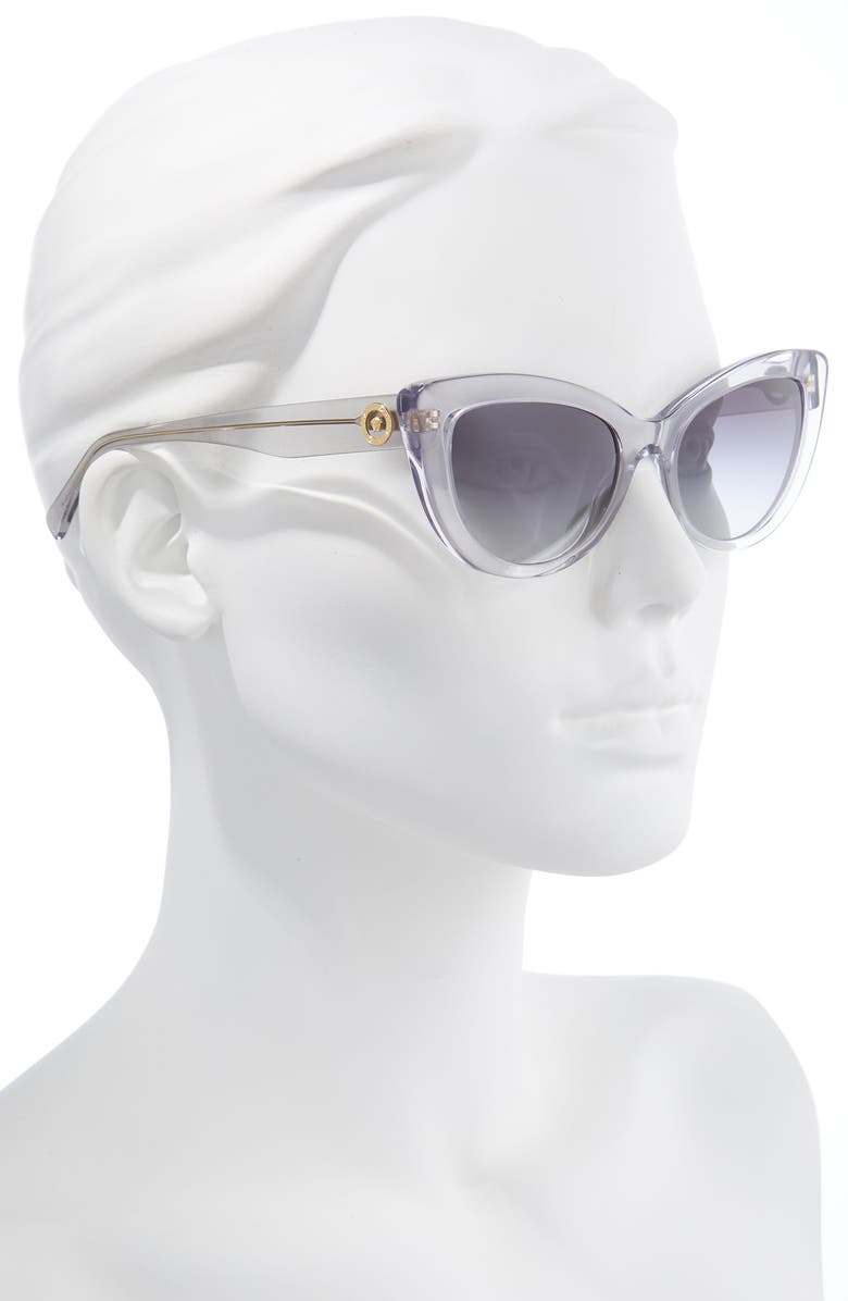 Versace 54mm Gradient Cat Eye Sunglasses, Alternate, color,