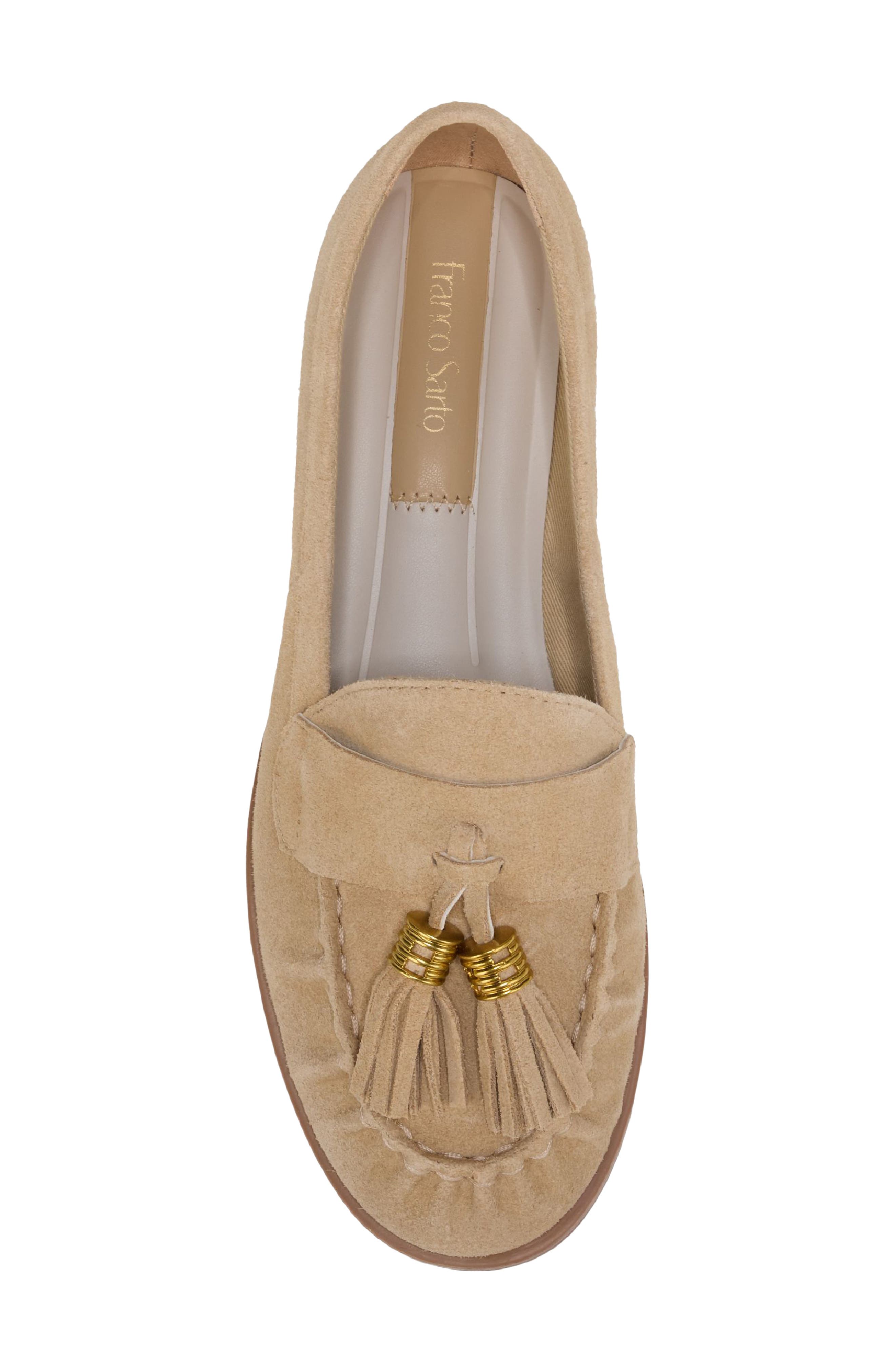 Carita Tassel Loafer, Alternate, color, DESERT