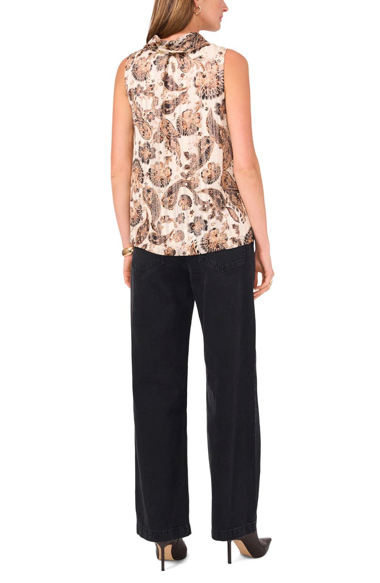 Vince Camuto Cowl Neck Sleeveless Top, Alternate, color, 