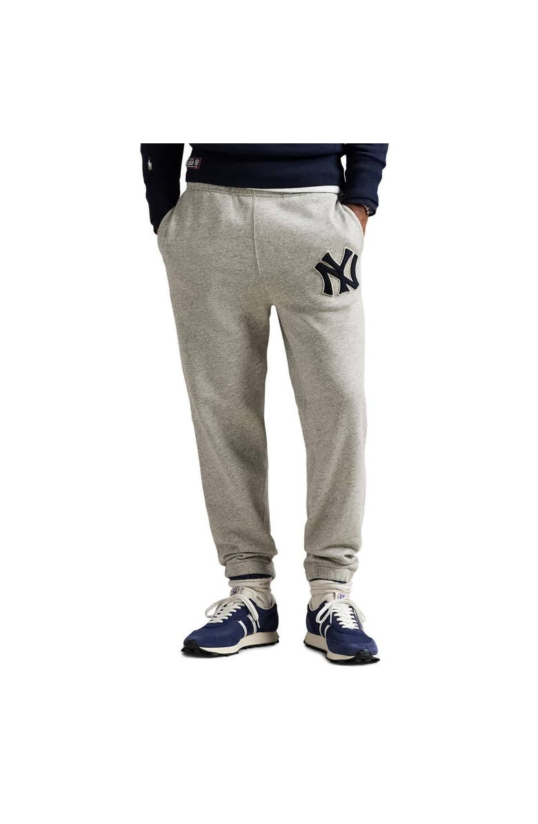 Polo Ralph Lauren Heather Gray Yankees Sweatpants, Main, color,