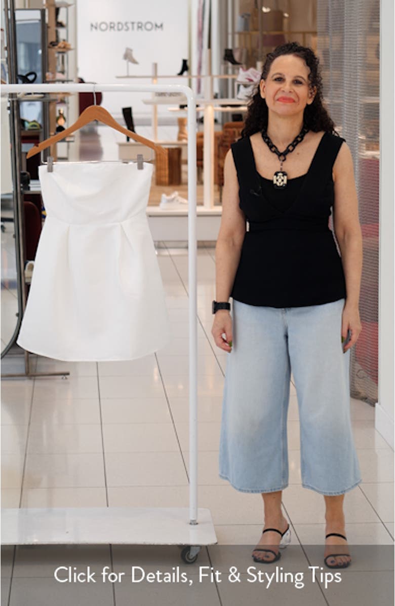 Spader Strapless Minidress, sales video thumbnail