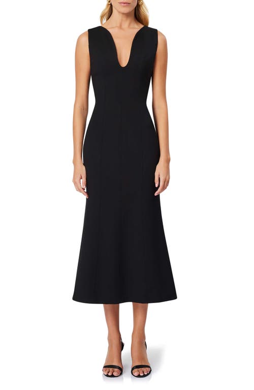 Elliatt Eden Cocktail Midi Dress in Black 