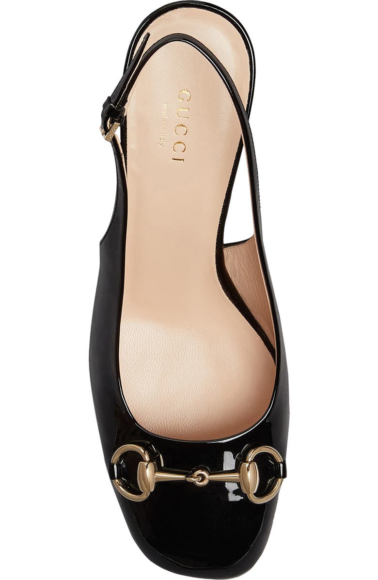 Gucci Lady Horsebit Slingback Pump, Alternate, color,