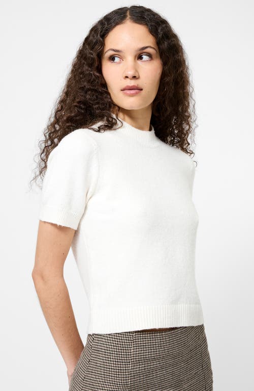 French Connection Vhari Short Sleeve Crop Sweater In Gray