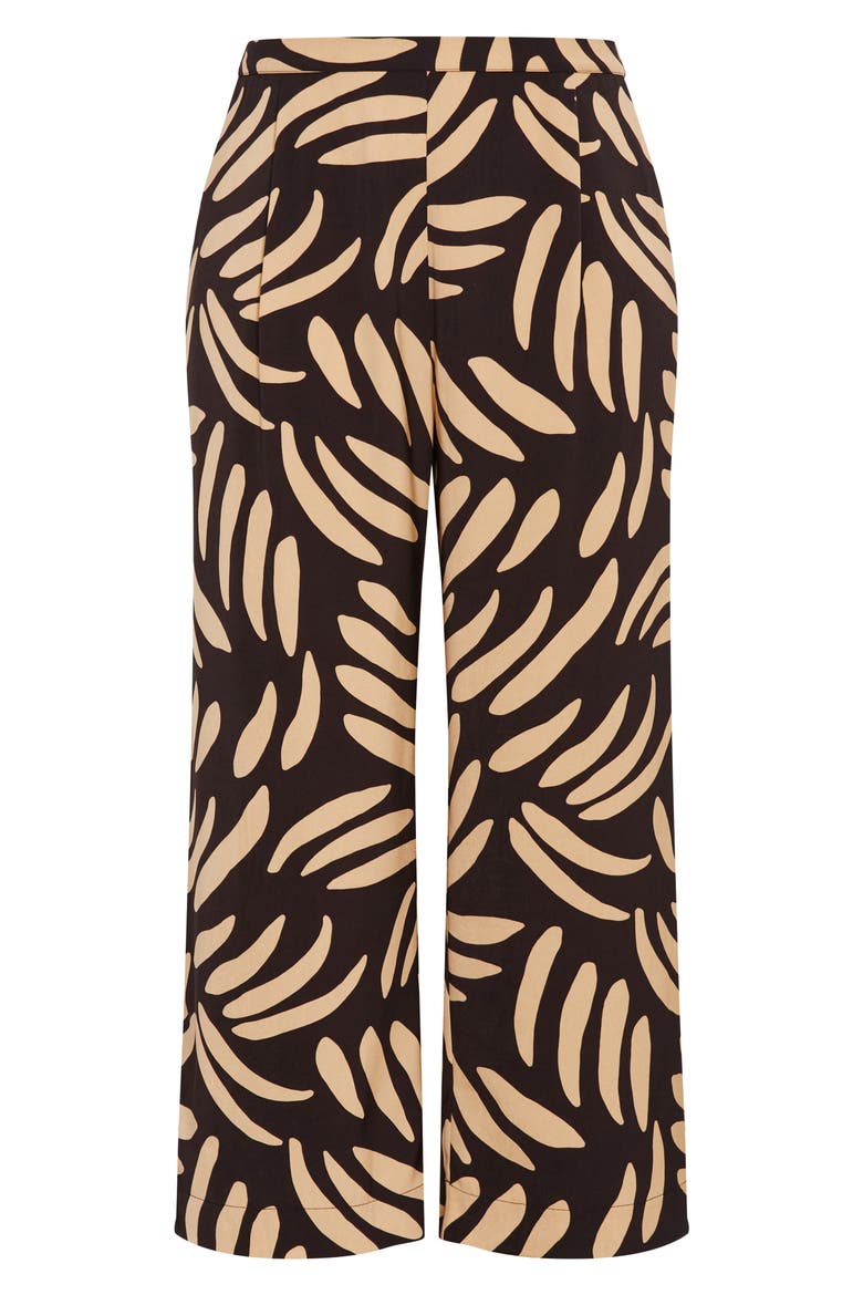 Aspyn Straight Leg Pants, Alternate, color, BLK/ TAUPE