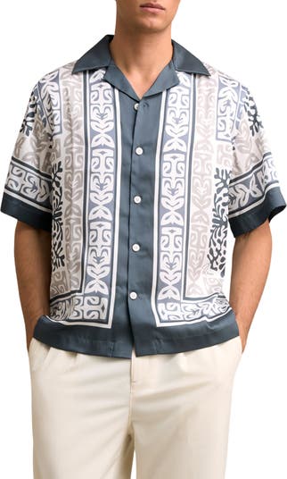 Momoa Satin Camp Shirt