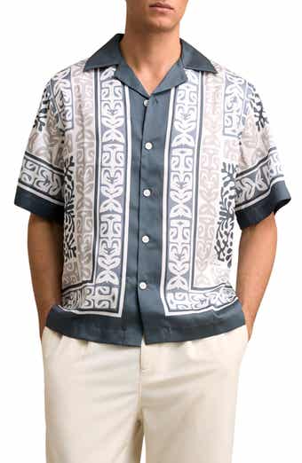 Reiss Momoa Satin Camp Shirt
