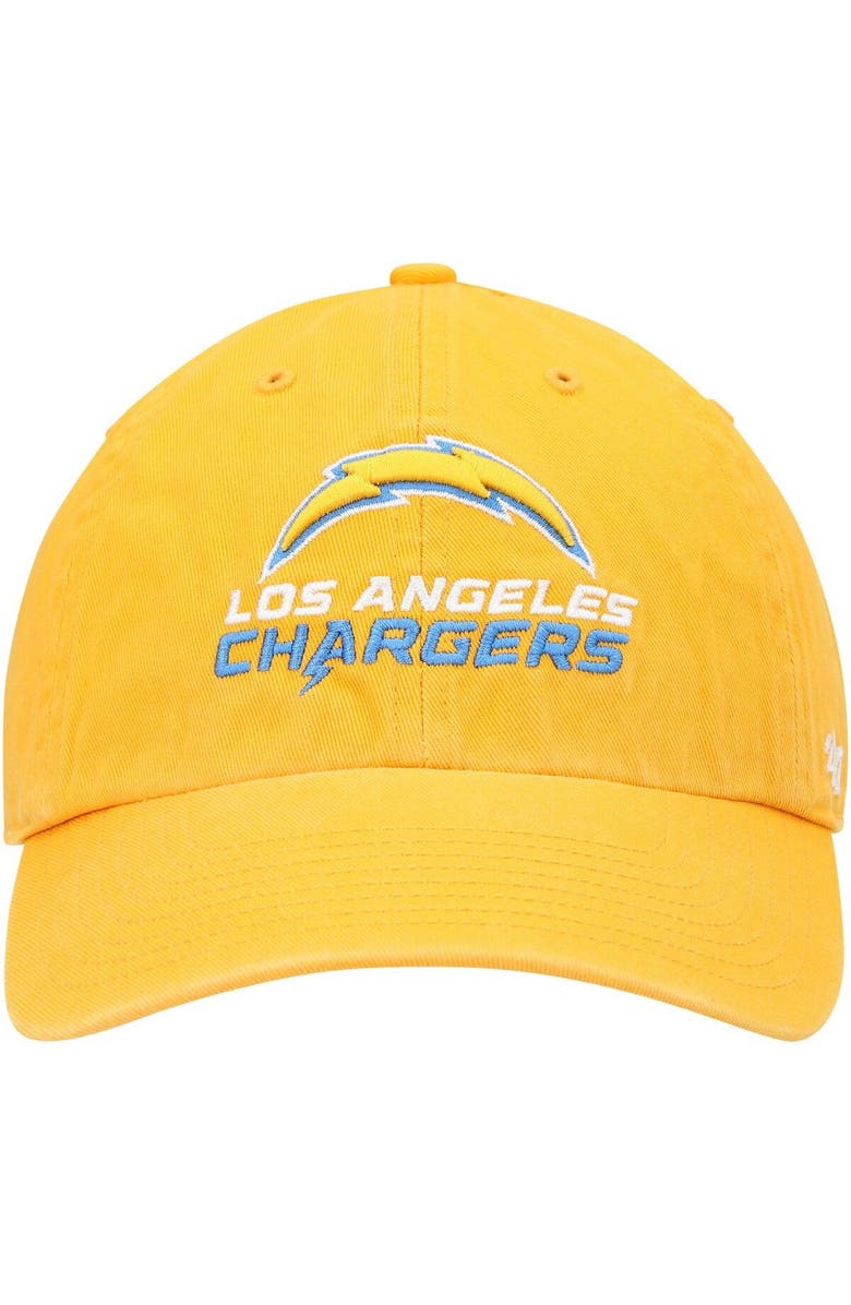 '47 Men's '47 Gold Los Angeles Chargers Secondary Clean Up Adjustable Hat, Alternate, color,