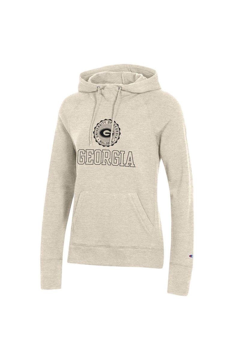 Champion Women's Champion Heathered Oatmeal Georgia Bulldogs College Seal Pullover Hoodie, Alternate, color, Oatmeal