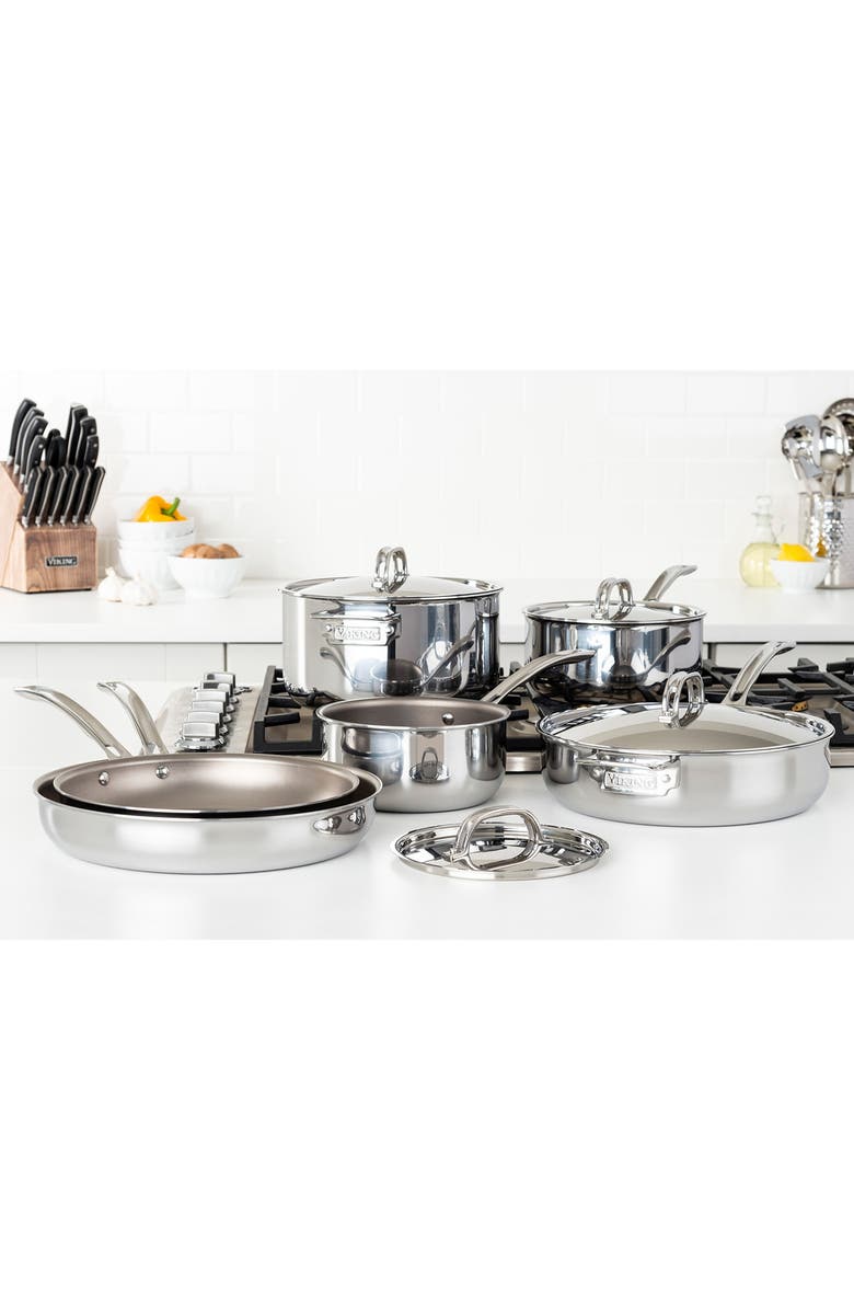 Viking 7-Ply Titanium 10-Piece Cookware Set, Alternate, color,