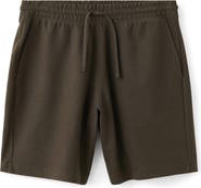 MANGO Textured Drawstring Bermuda Shorts