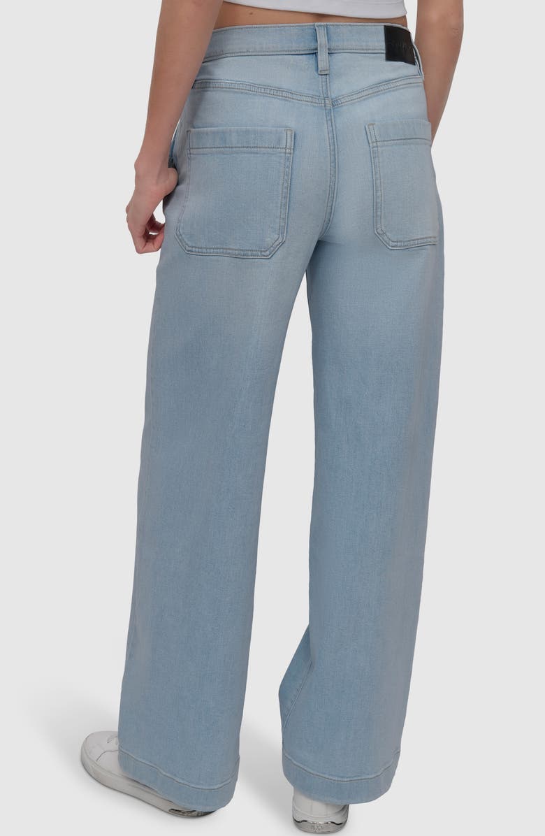 DKNY Jeans High Waist Seamed Utility Jeans, Alternate, color, Clifton