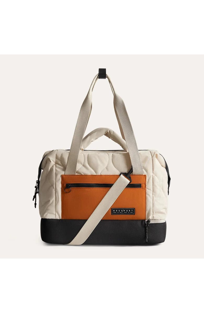 Bagsmart Paz 34L Laptop Duffle with Shoe Compartment, Main, color, Tangerine