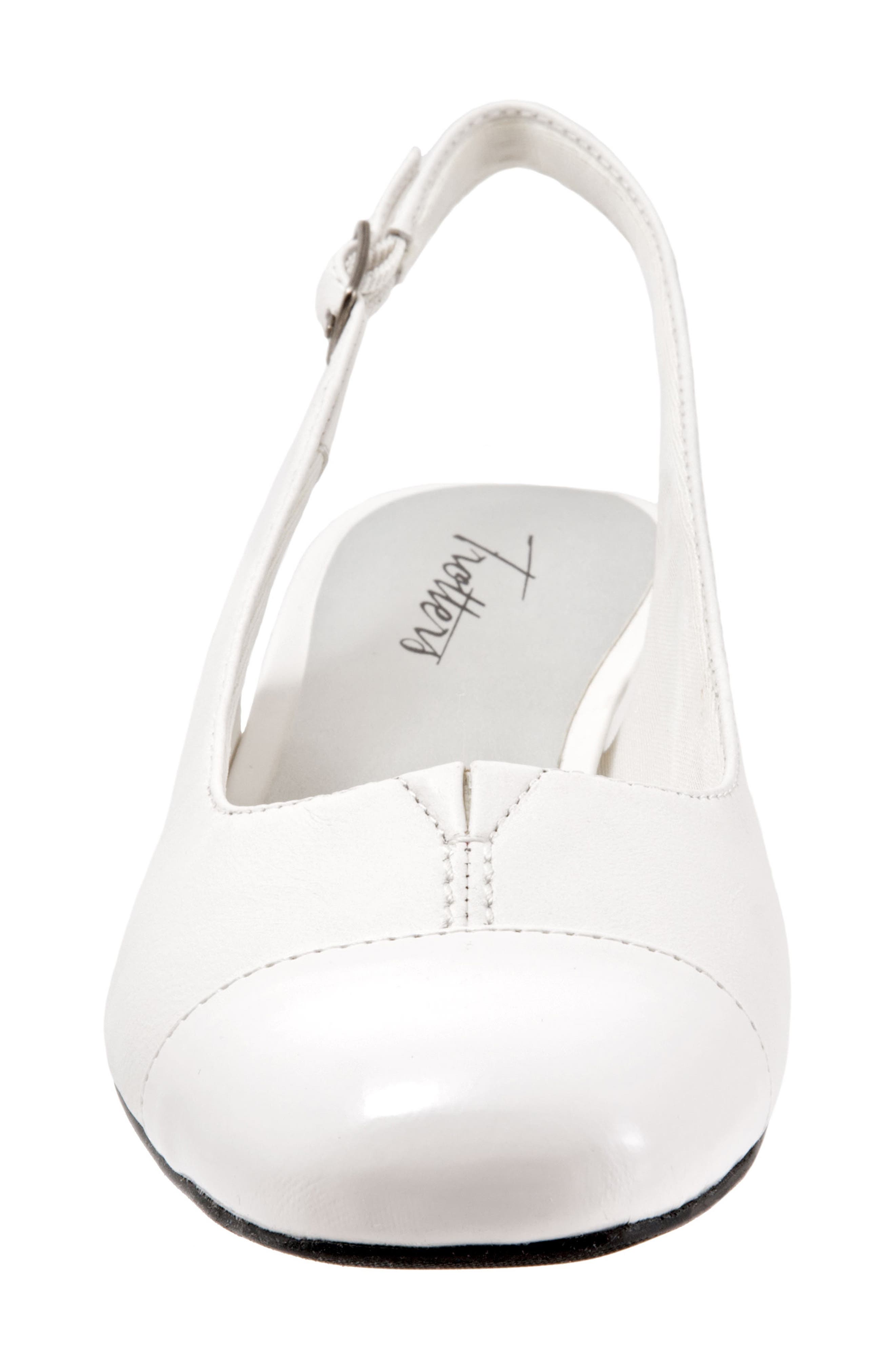 'Dea' Slingback, Alternate, color, WHITE