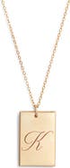 Set & Stones Stella Initial Pendant Necklace