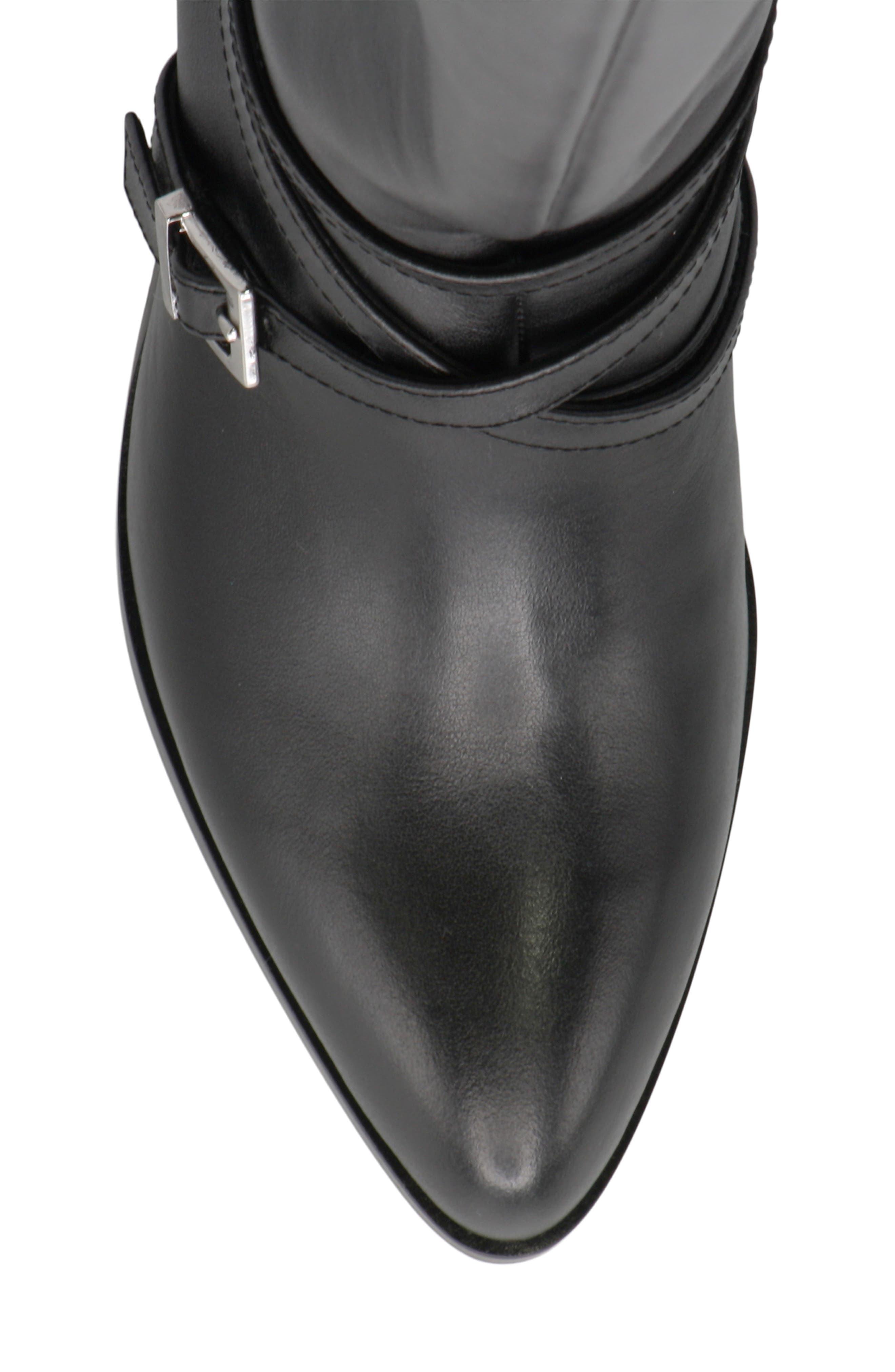 Charles David Jacoby Knee High Boot, Alternate, color, Black Leather