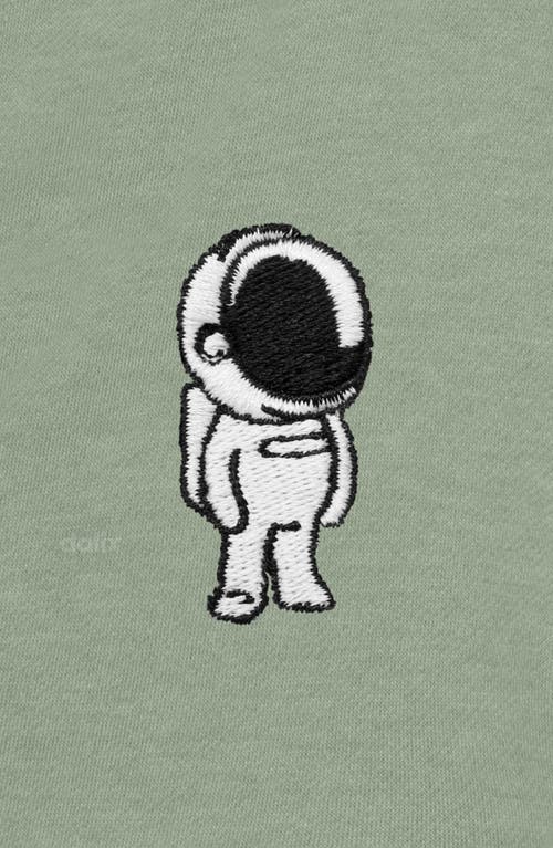 Dalix Womens Astronaut Midweight Washed Fleece Shorts In Green