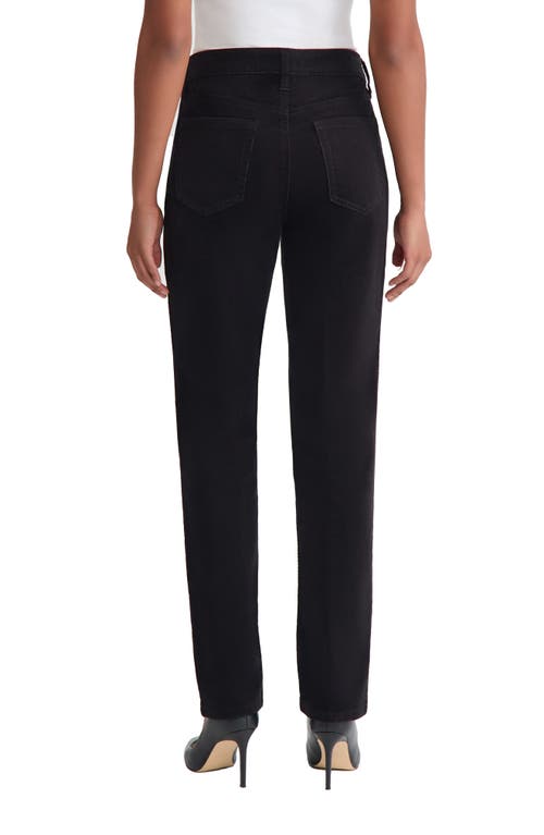 Jones New York Bi-stretch Woven Straight Leg Pant In Black