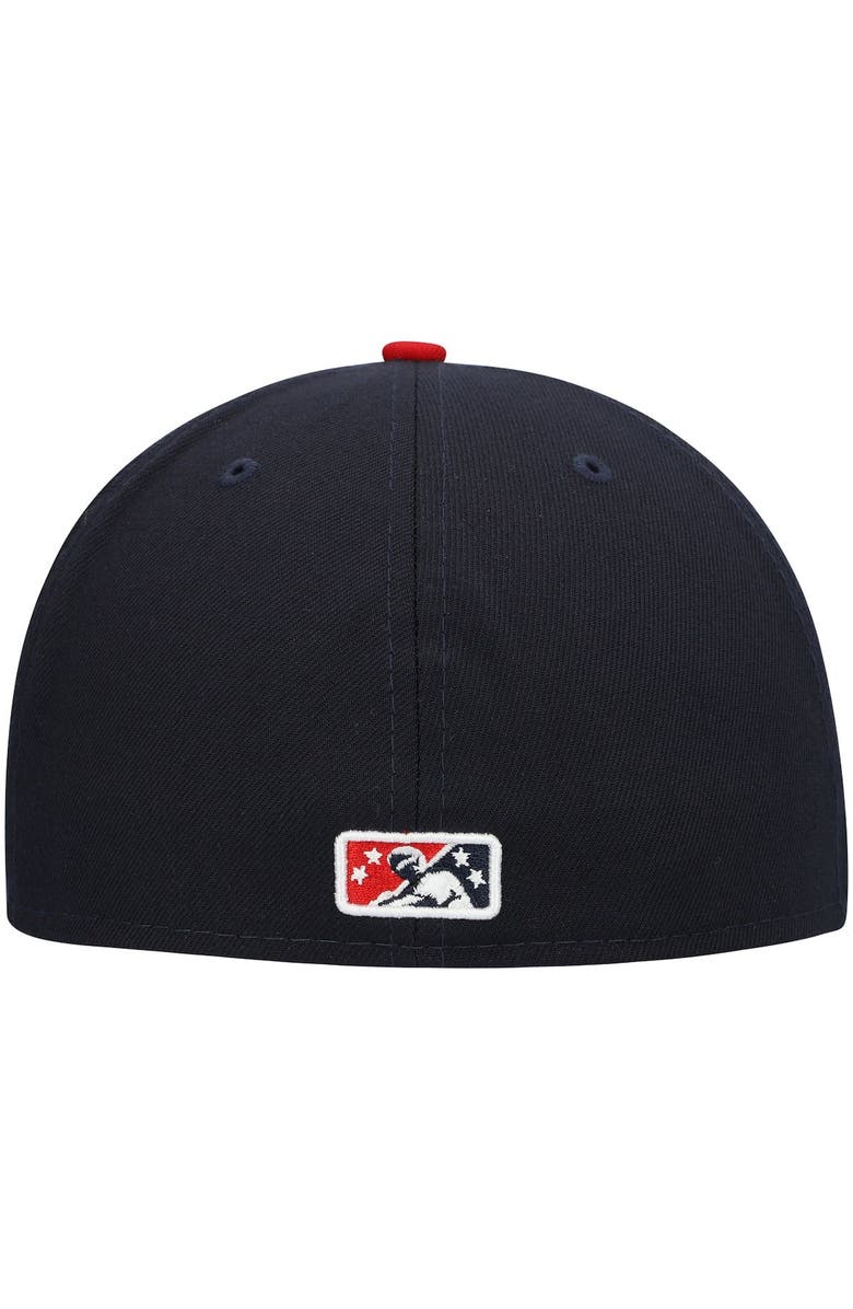 New Era Men's New Era Navy Memphis Redbirds Authentic Collection Team Alternate 59FIFTY Fitted Hat, Alternate, color,