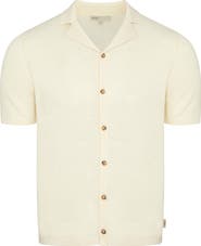 Onia Cotton Linen Blend Camp Sweater